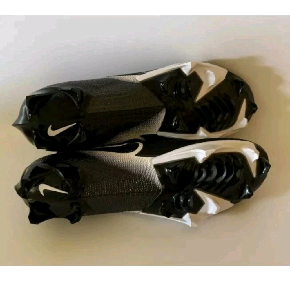 Nike Vapor Edge Elite 360 Flyknit Black Football Cleats CV6282-009 Men's Size 13 - Picture 4 of 5